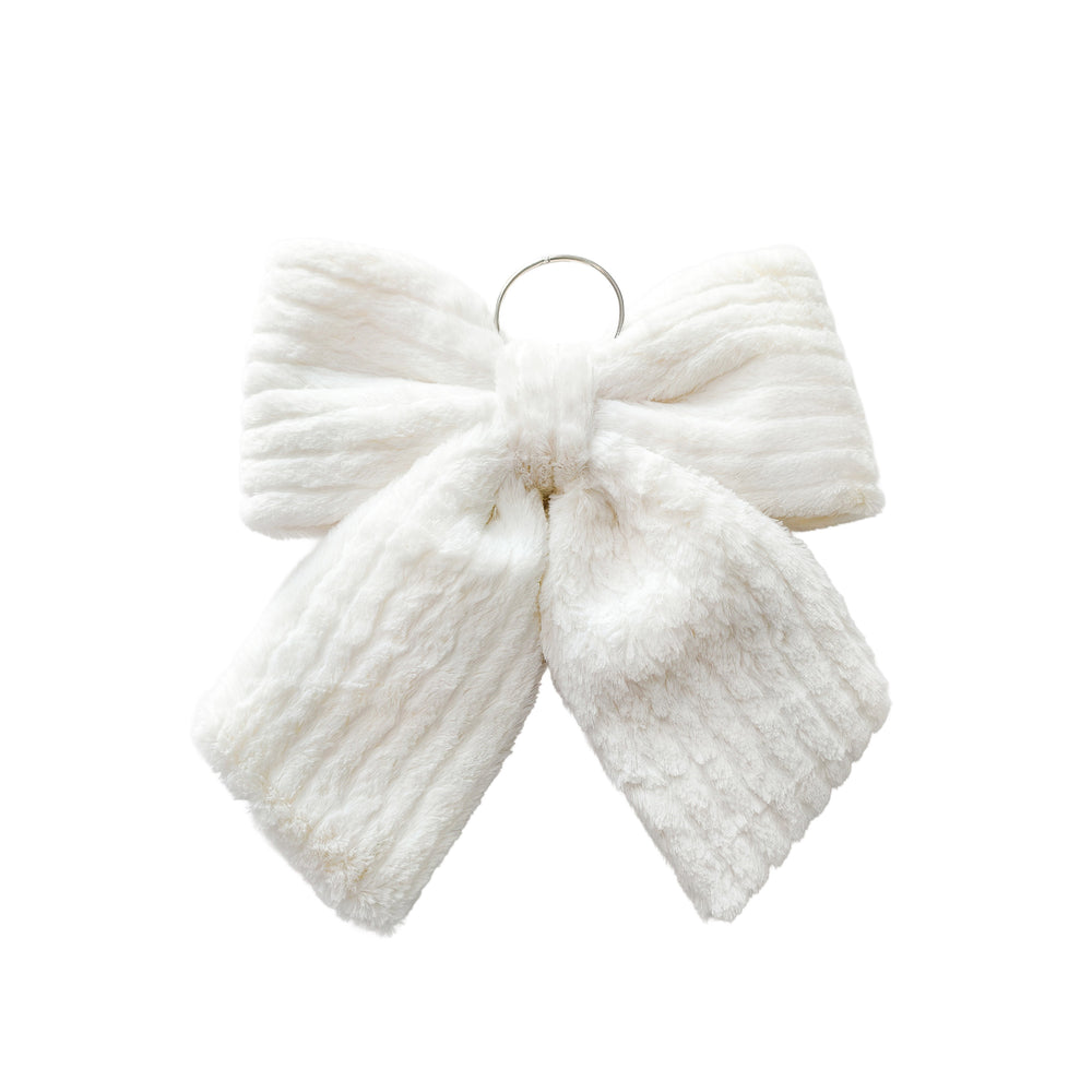 Boucle en peluche - Blanche (13")