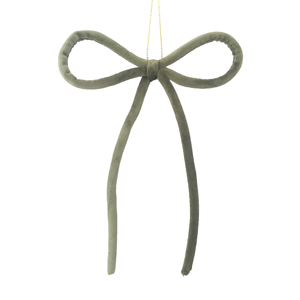Ornament - Green Velvet Bow