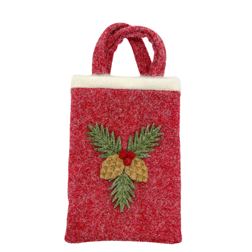 Sac de transport rouge avec cocottes