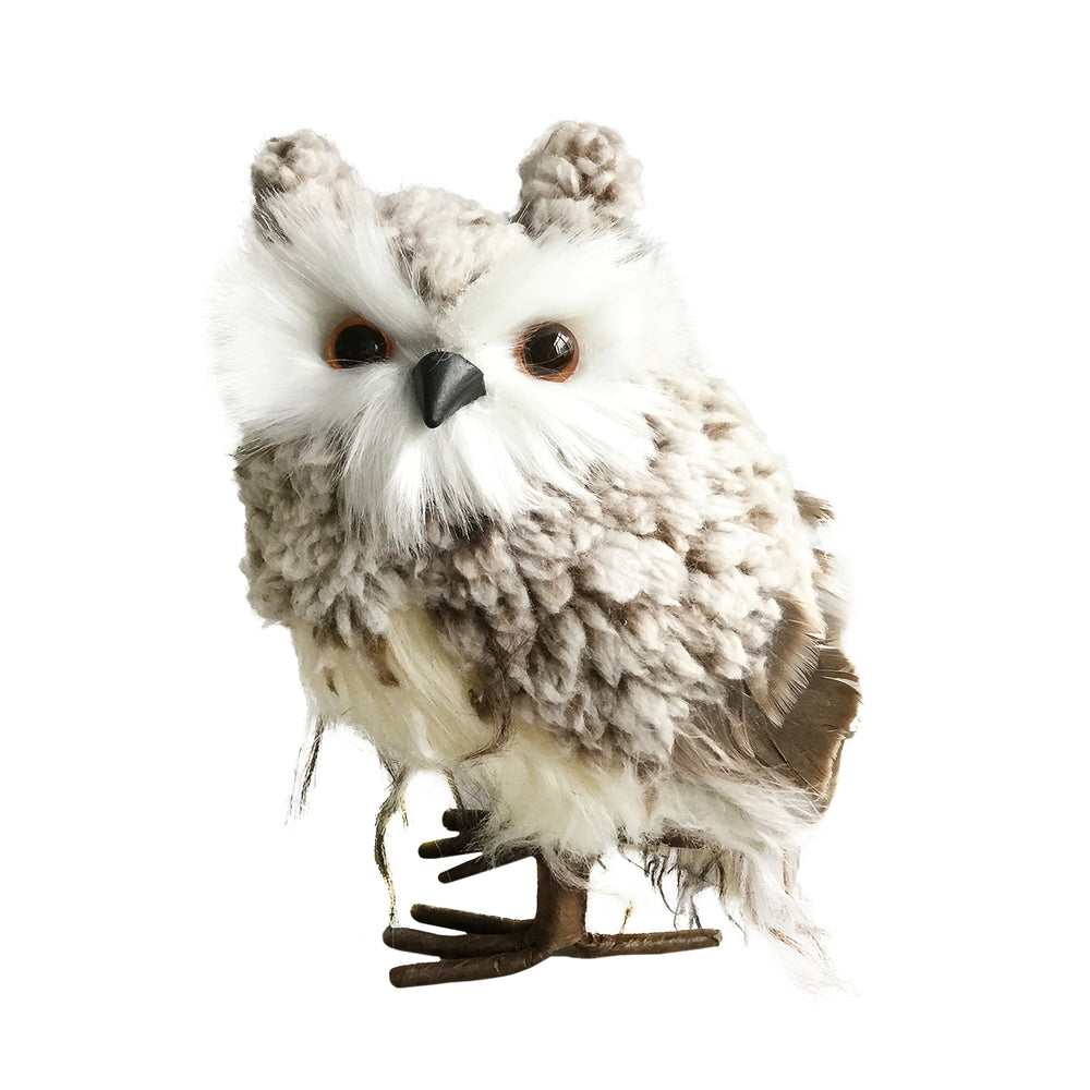 Hibou - Taupe et brun