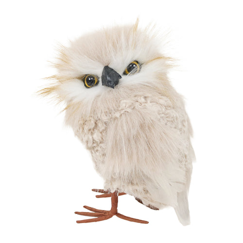 Hibou en fausse fourrure