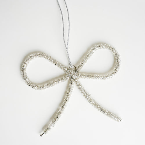 Ornement de sapin - Boucle argentée