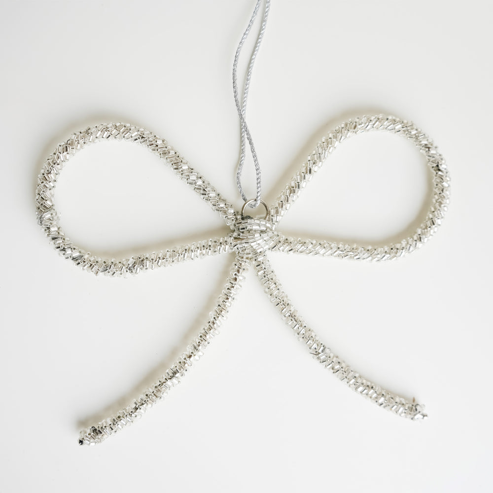 Ornement de sapin - Boucle argentée