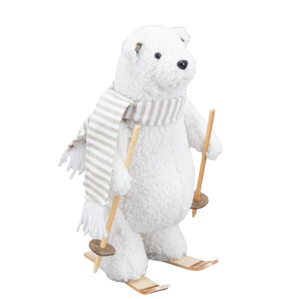 Figurine en peluche - Ours en ski