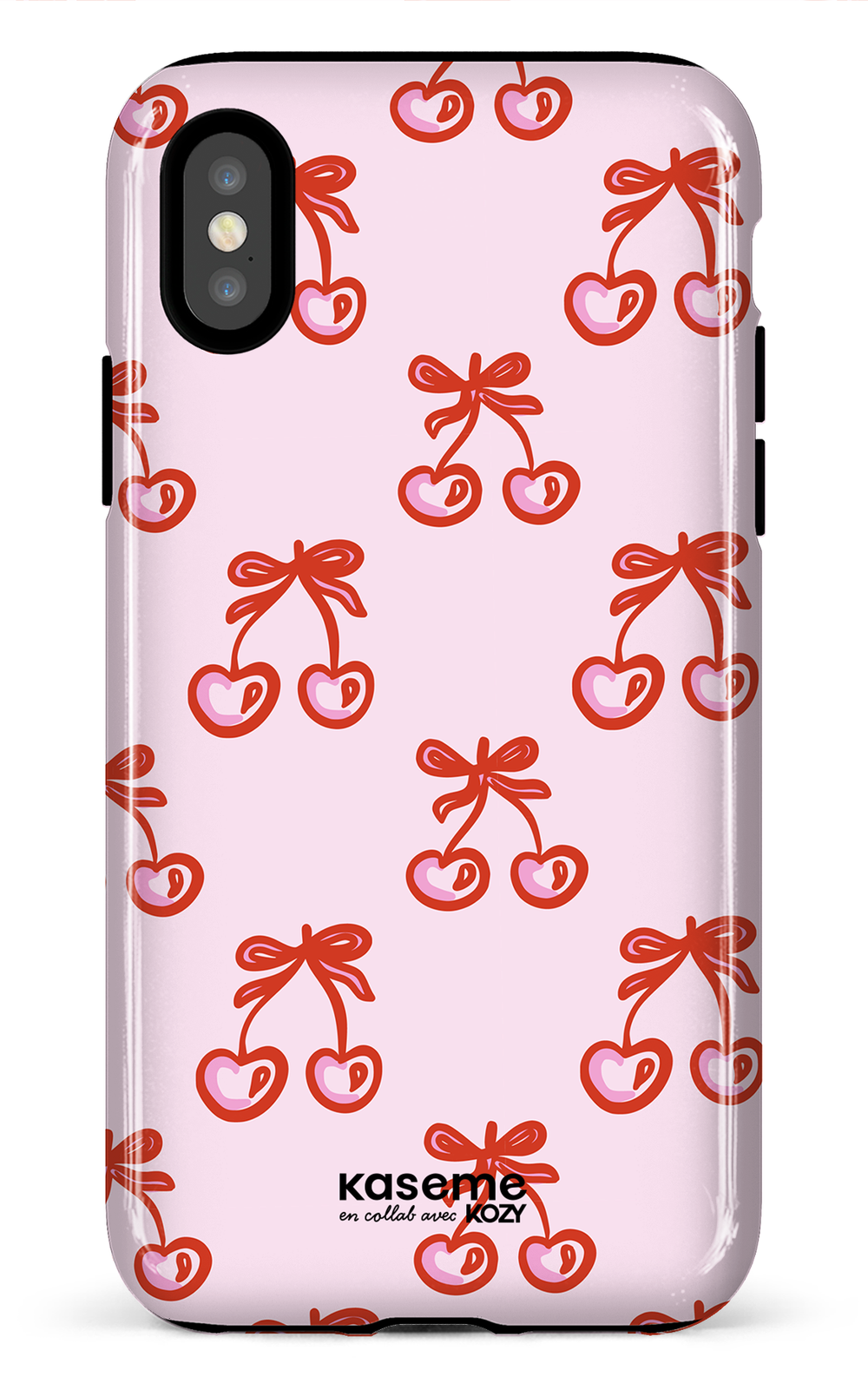 Étui impact pour cellulaire - Cerises bouclées