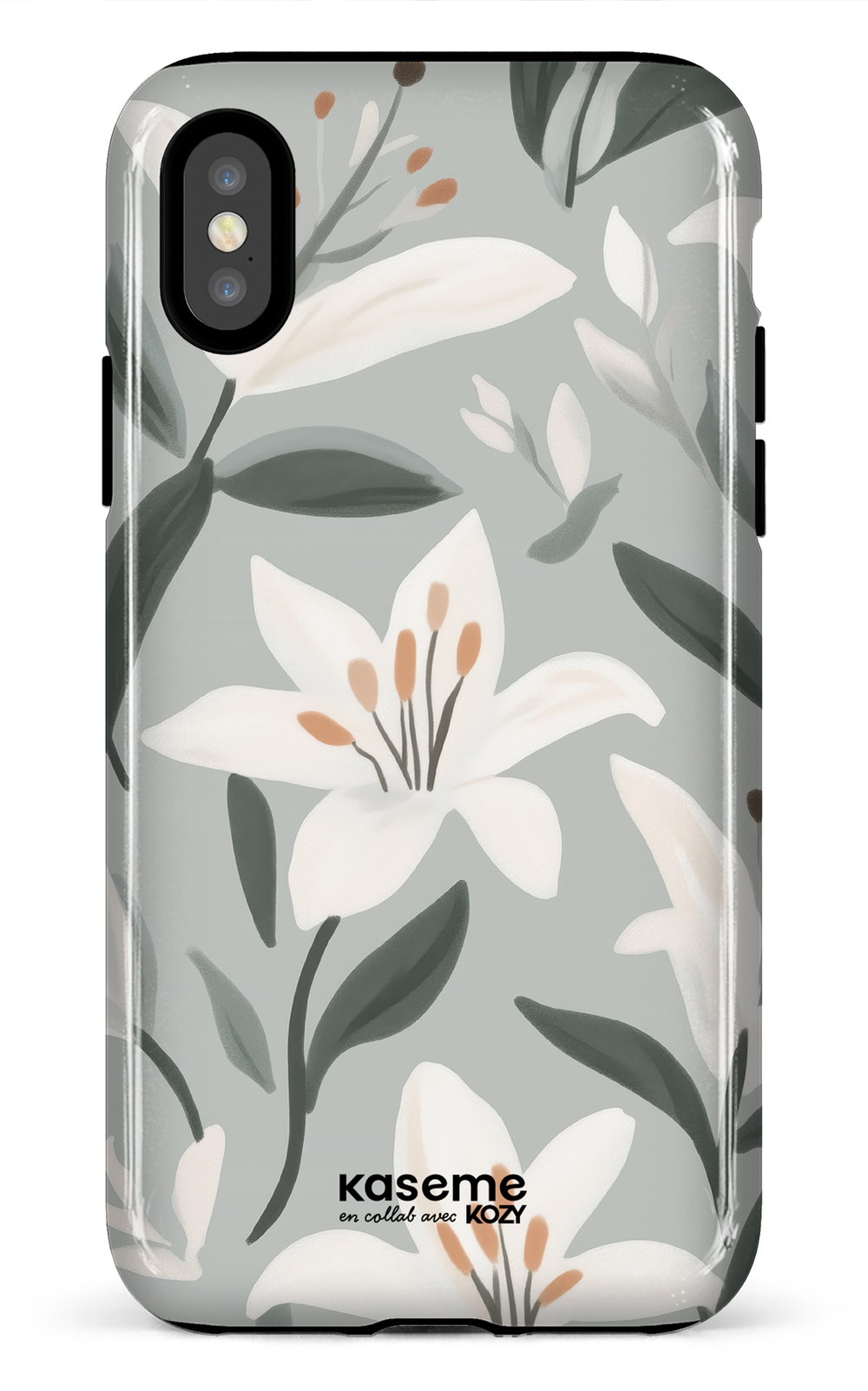 Étui impact pour cellulaire - La danse des lys bleu