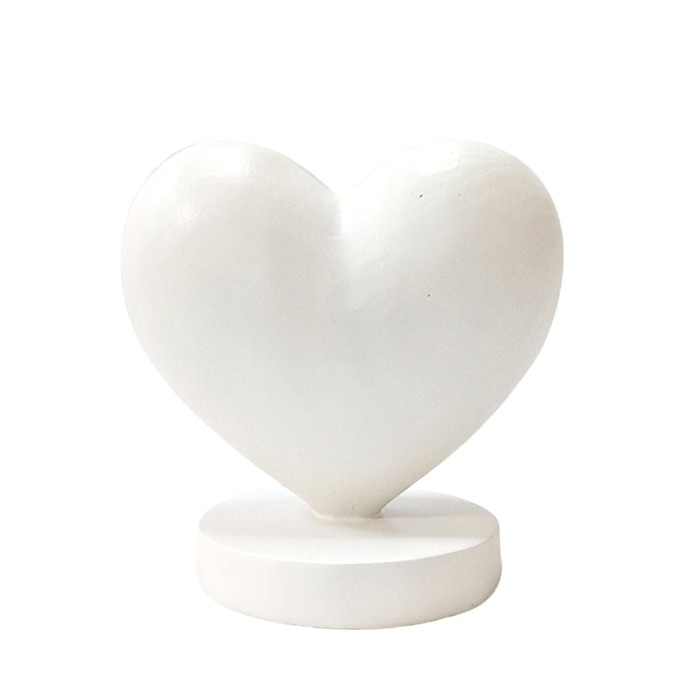 Coeur blanc décoratif