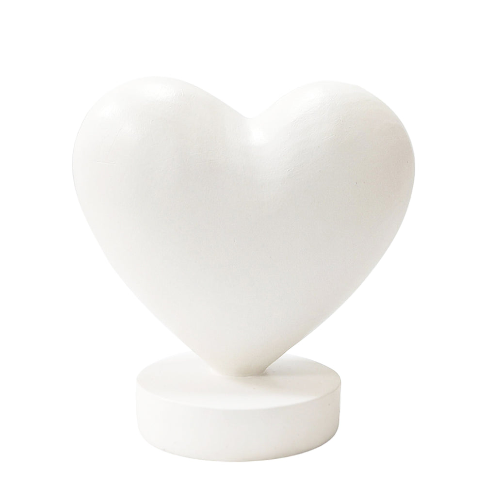 Coeur blanc décoratif