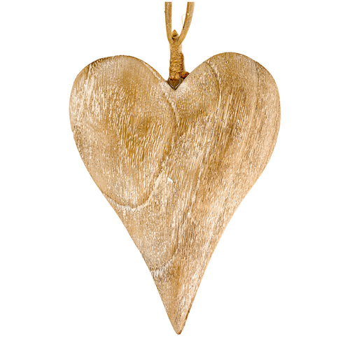 Coeur en bois décoratif - Moyen