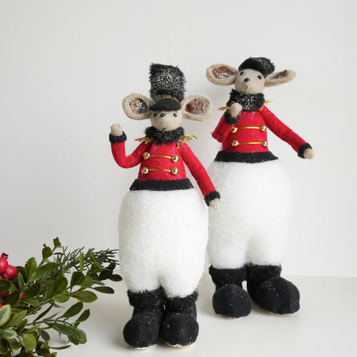 Souris décorative - Soldat de Noël