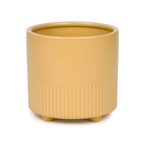 Standing yellow planter