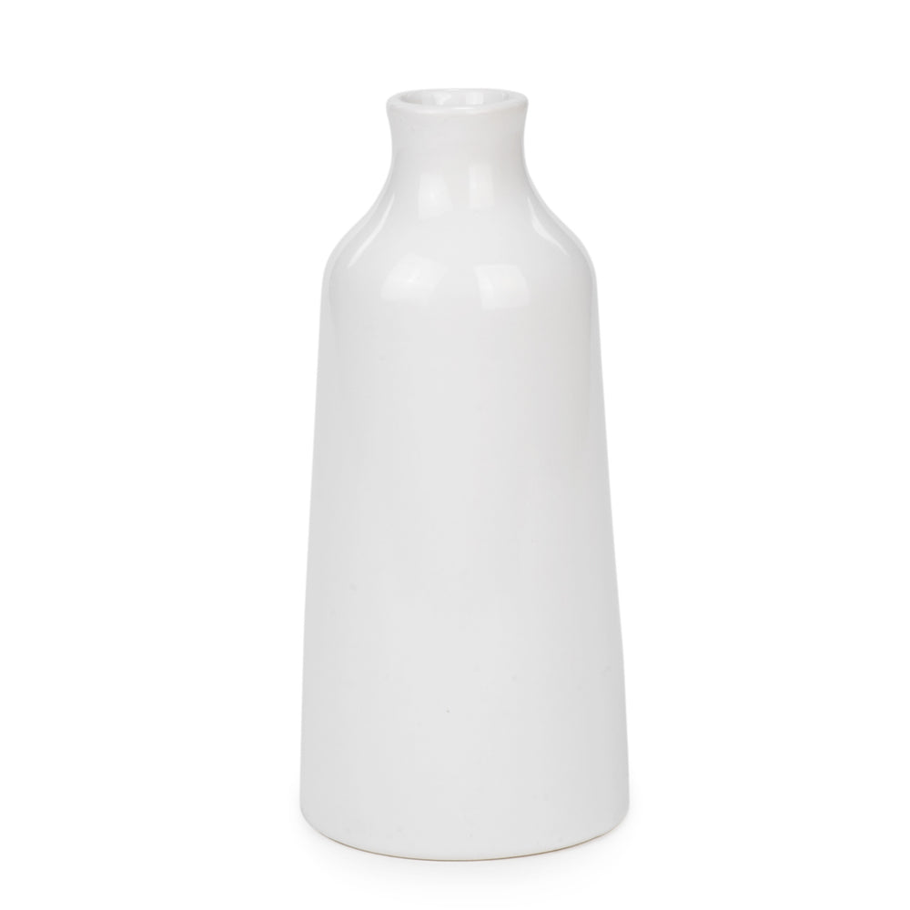 Vase blanc lustré||Glossy white vase