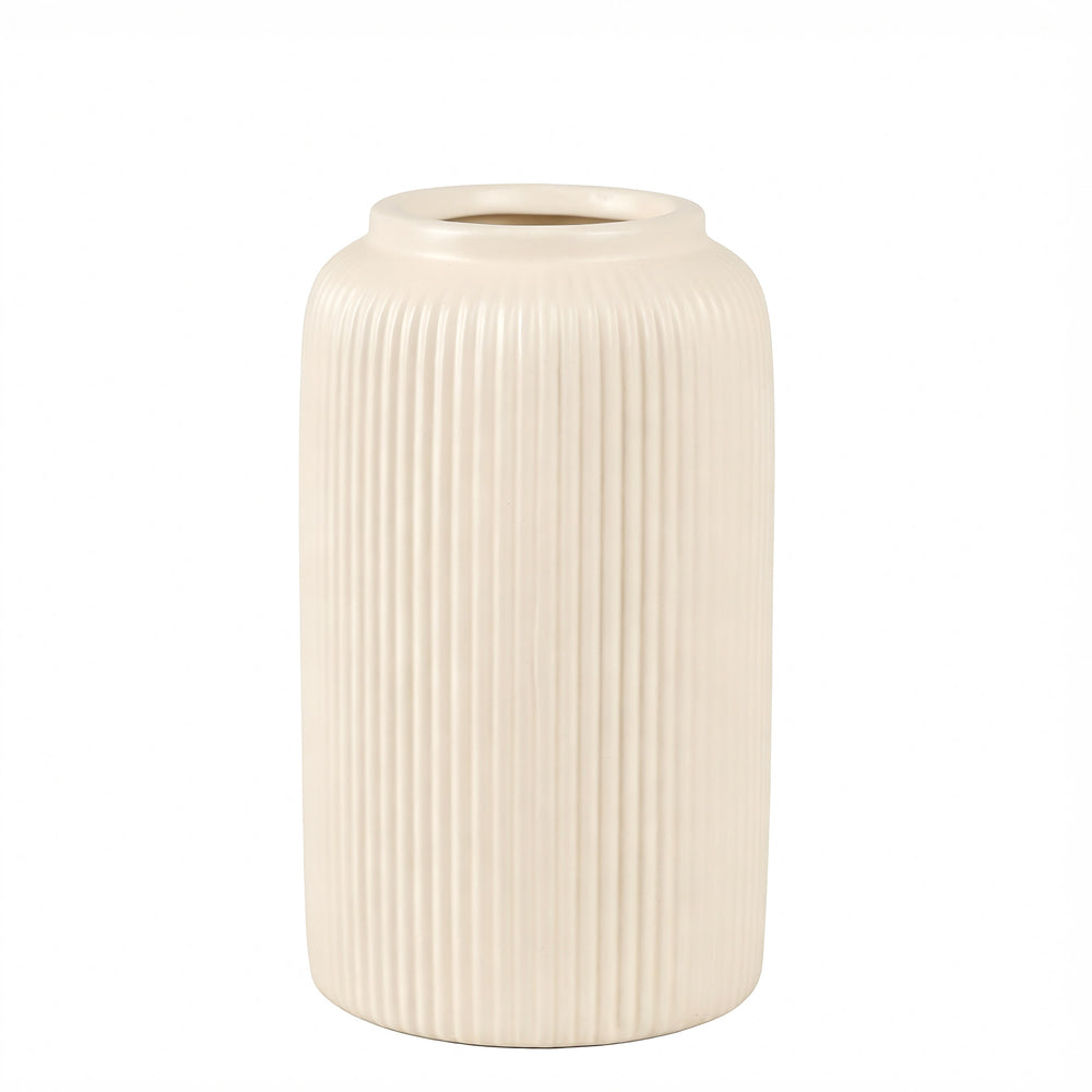 Small beige vase - Ripple