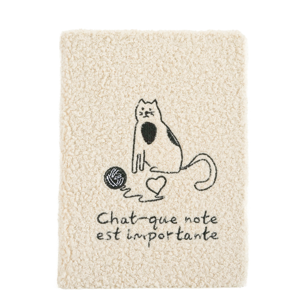 Bouclé wool notebook - Cat