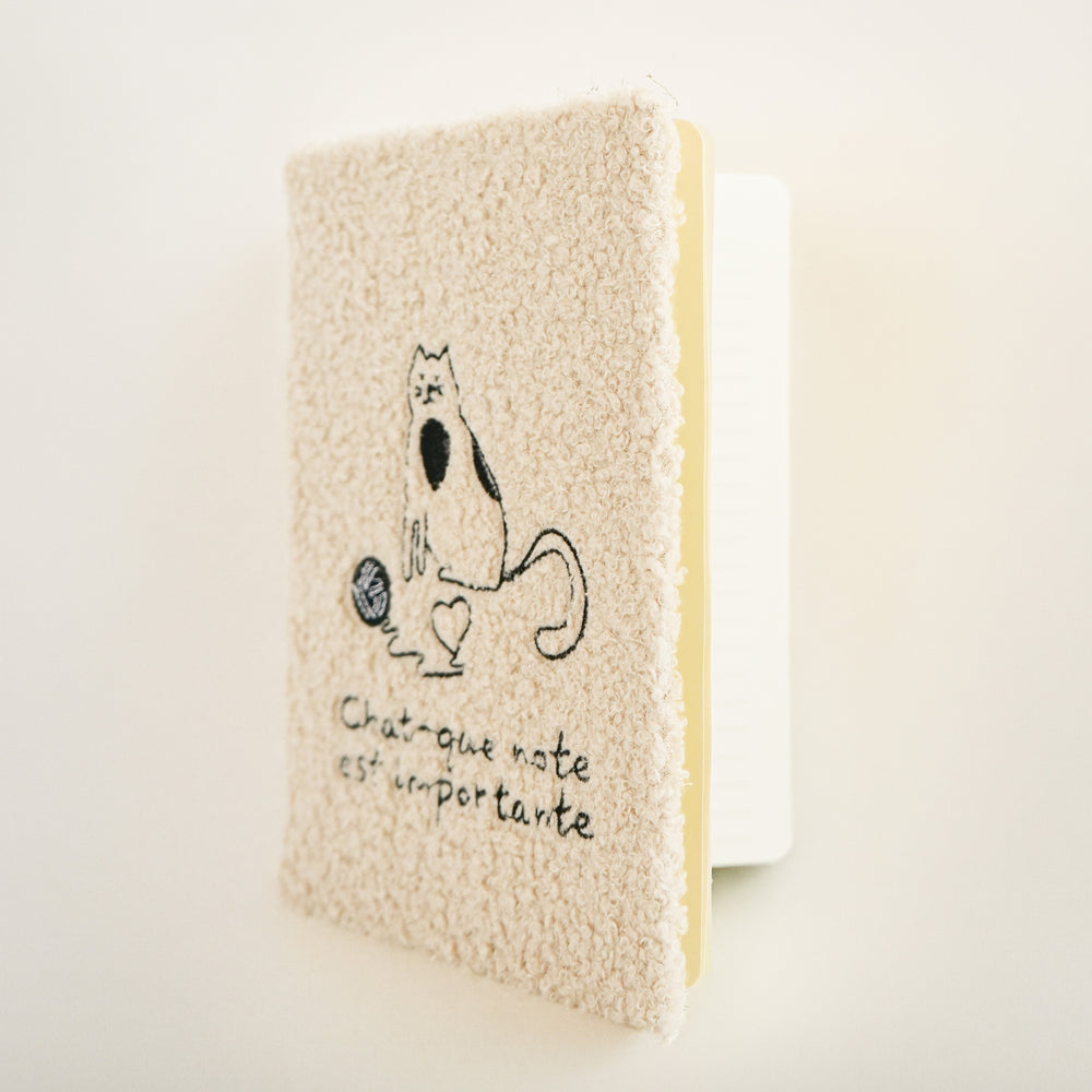 Bouclé wool notebook - Cat