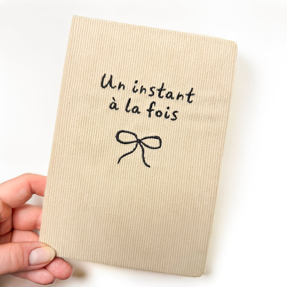 Corduroy notebook - Just a moment