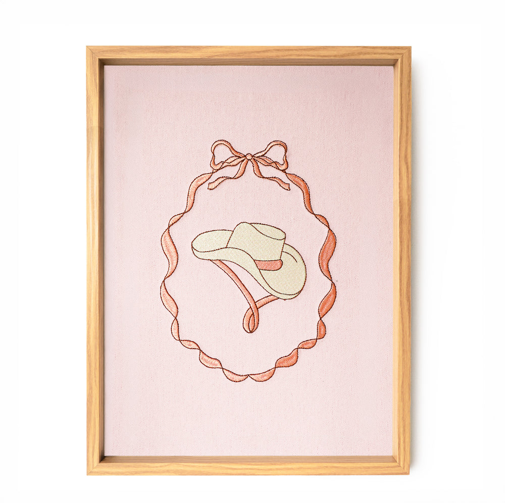 Textured wall frame - Cowgirl