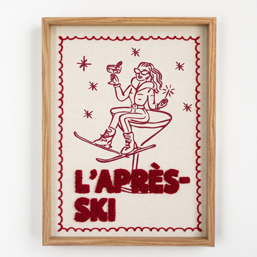 Cadre mural texturé - L'Après Ski