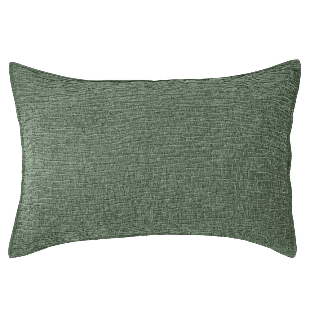 Couvre-oreiller rectangle vert - Barbara