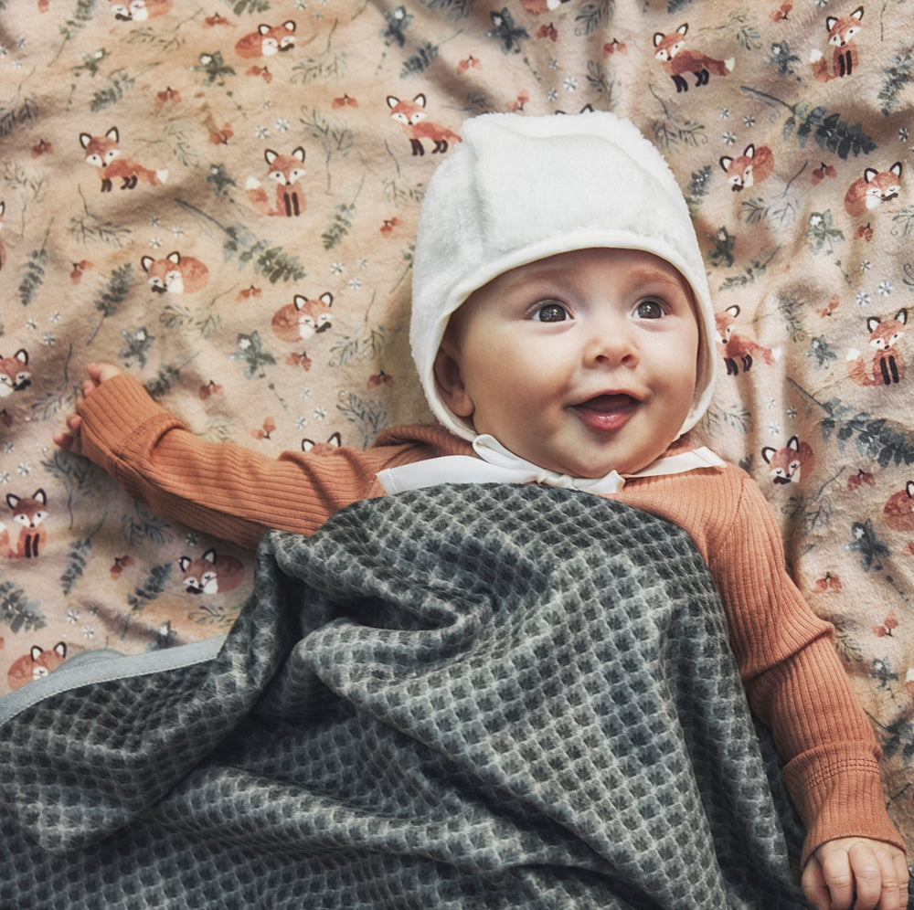 Couverture en velours - Turquoise