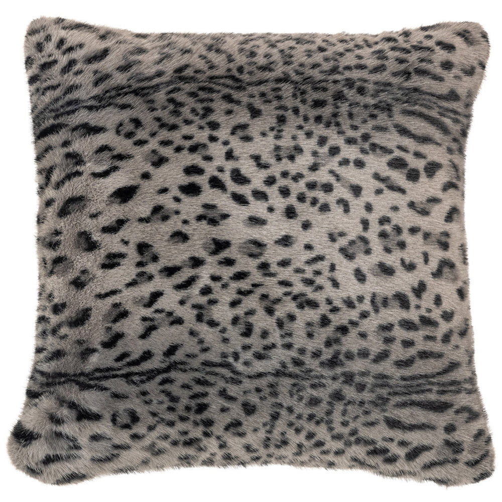 Coussin européen imprimé guépard noir - Cheetah