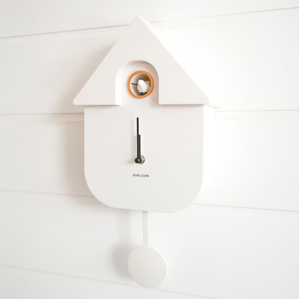 Horloge coucou - Blanche