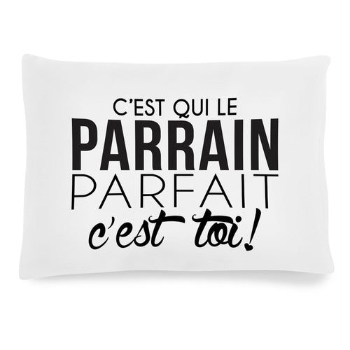 Text cushion landscape - Parrain parfait