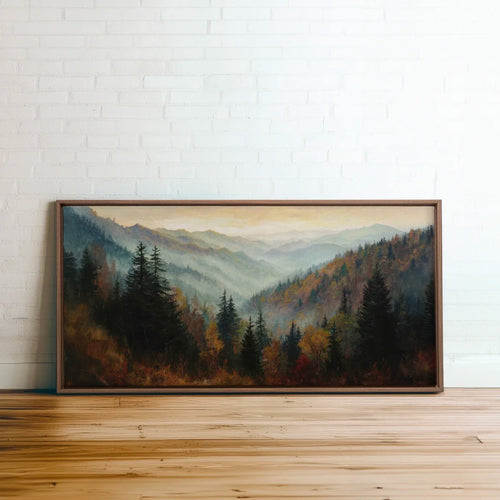 Toile - Dawn in the pines