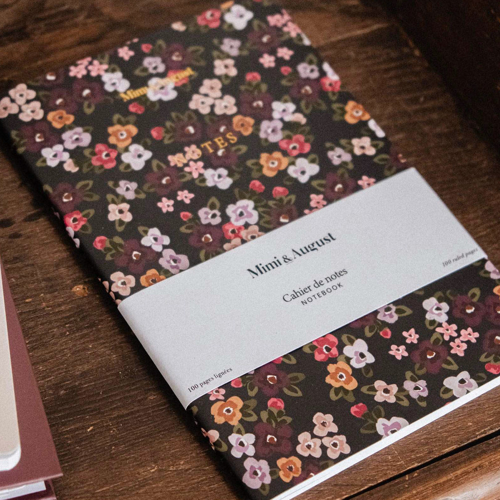 Carnet de notes - Champs de fleurs