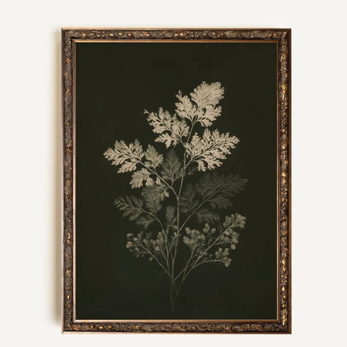 Toile vintage - Herbes des bois I