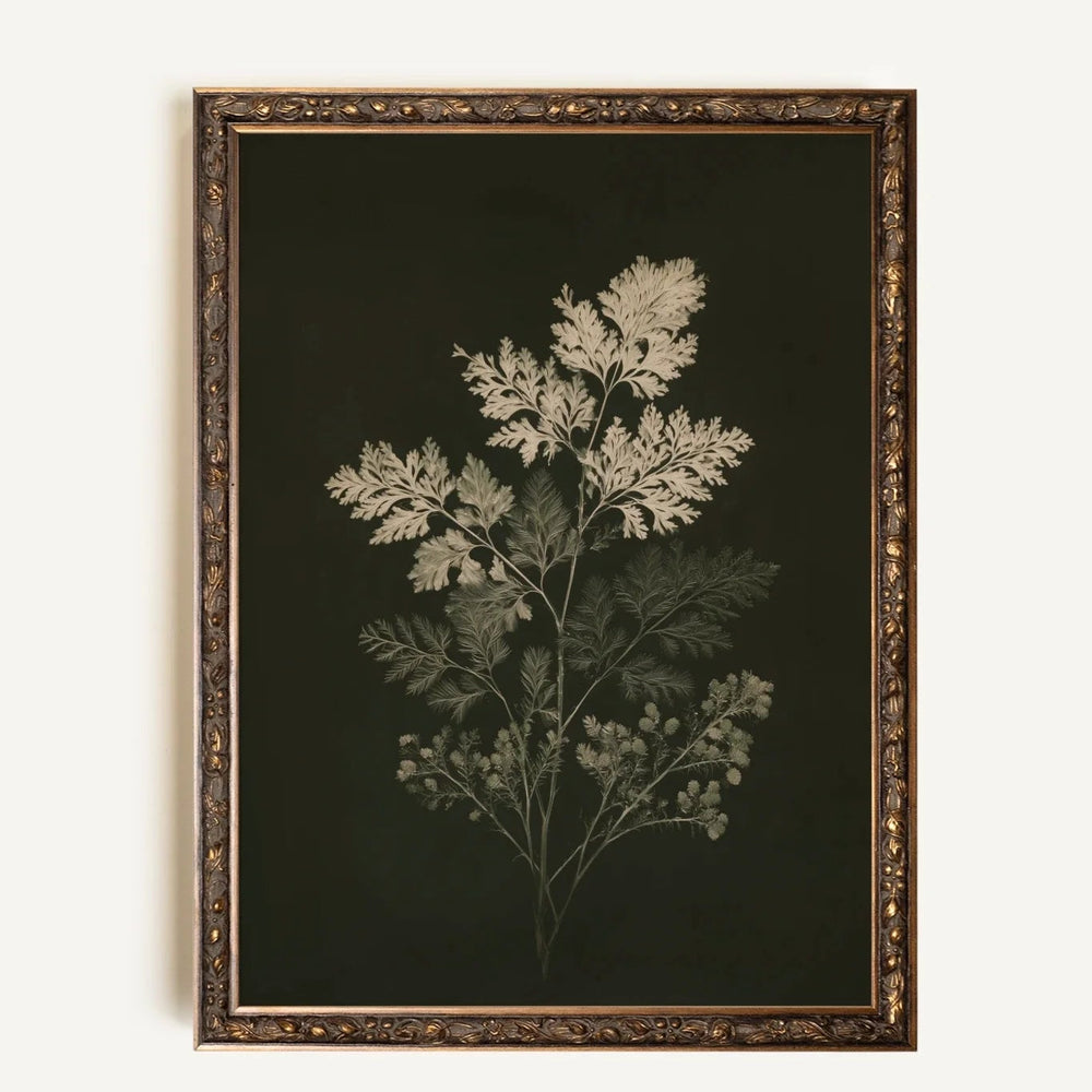 Toile vintage - Herbes des bois I