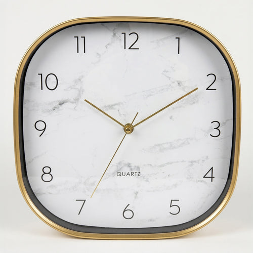 Horloge murale - Design marbré
