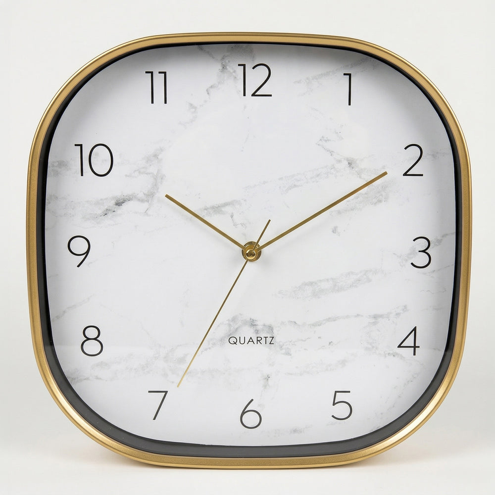 Horloge murale - Design marbré