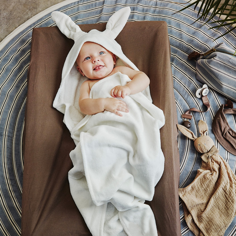 Hooded towel - Vanilla bunny