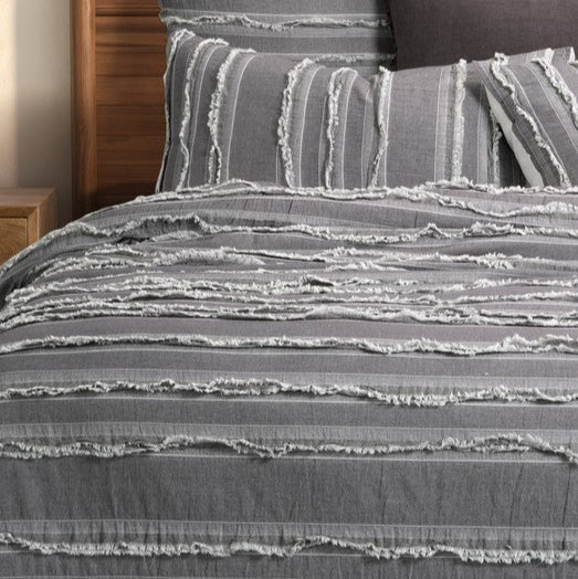 Ensemble de housse de couette grise - Relax