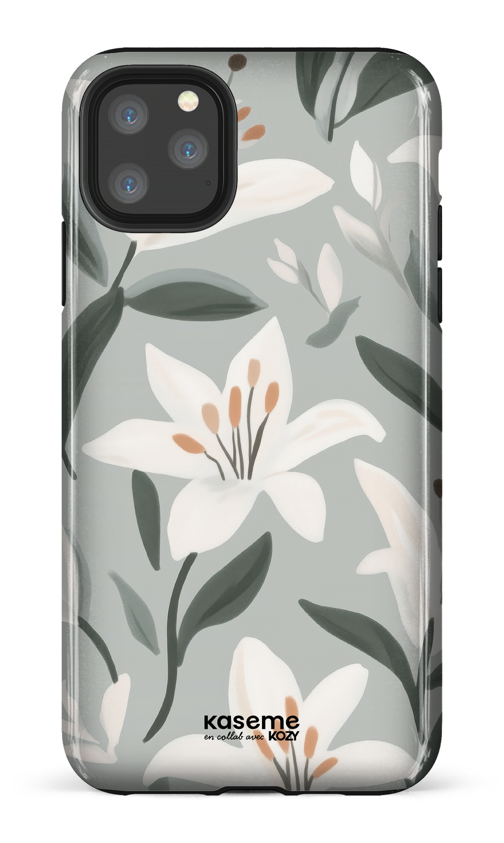 Étui impact pour cellulaire - La danse des lys bleu