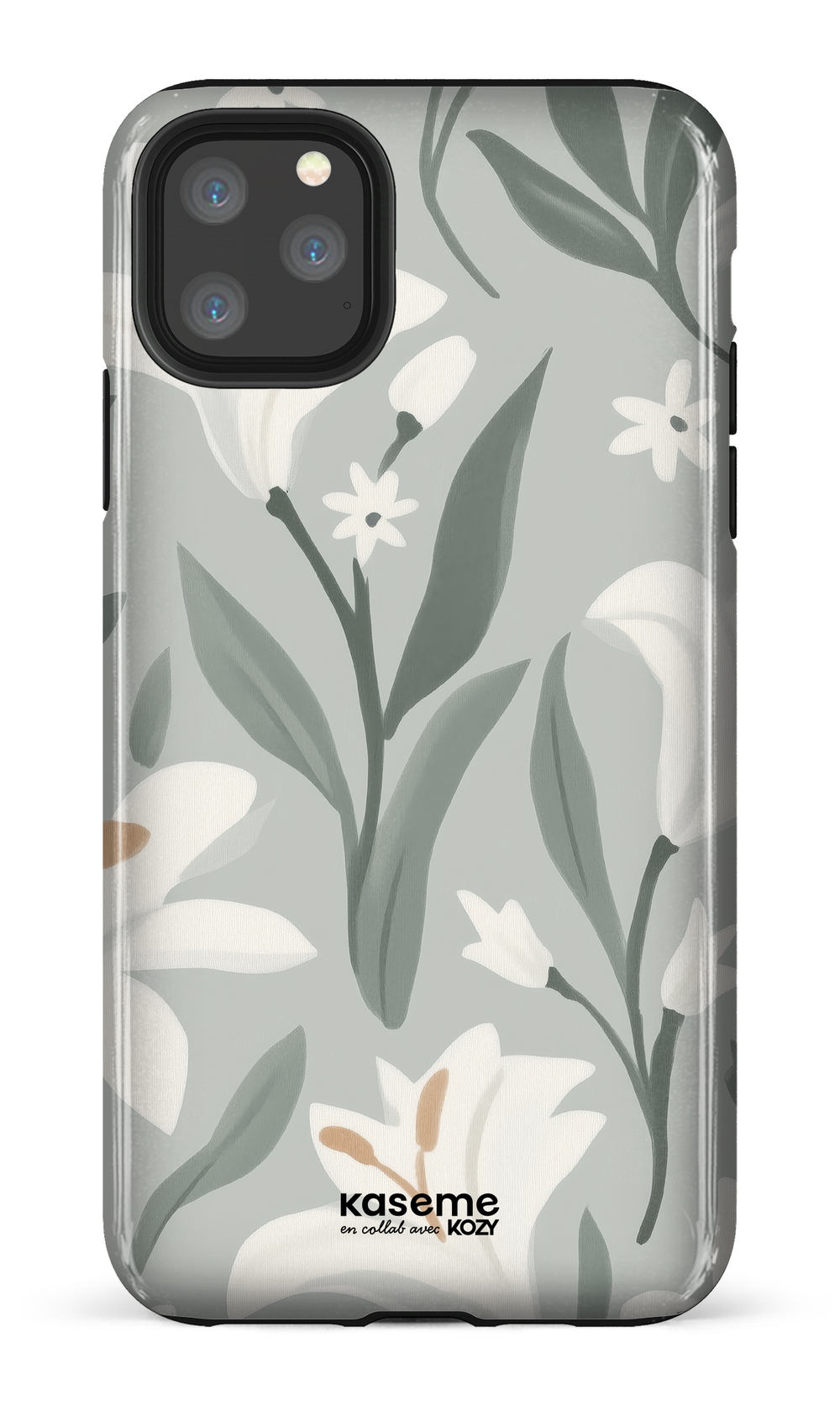Étui impact pour cellulaire - La danse des lys sauge