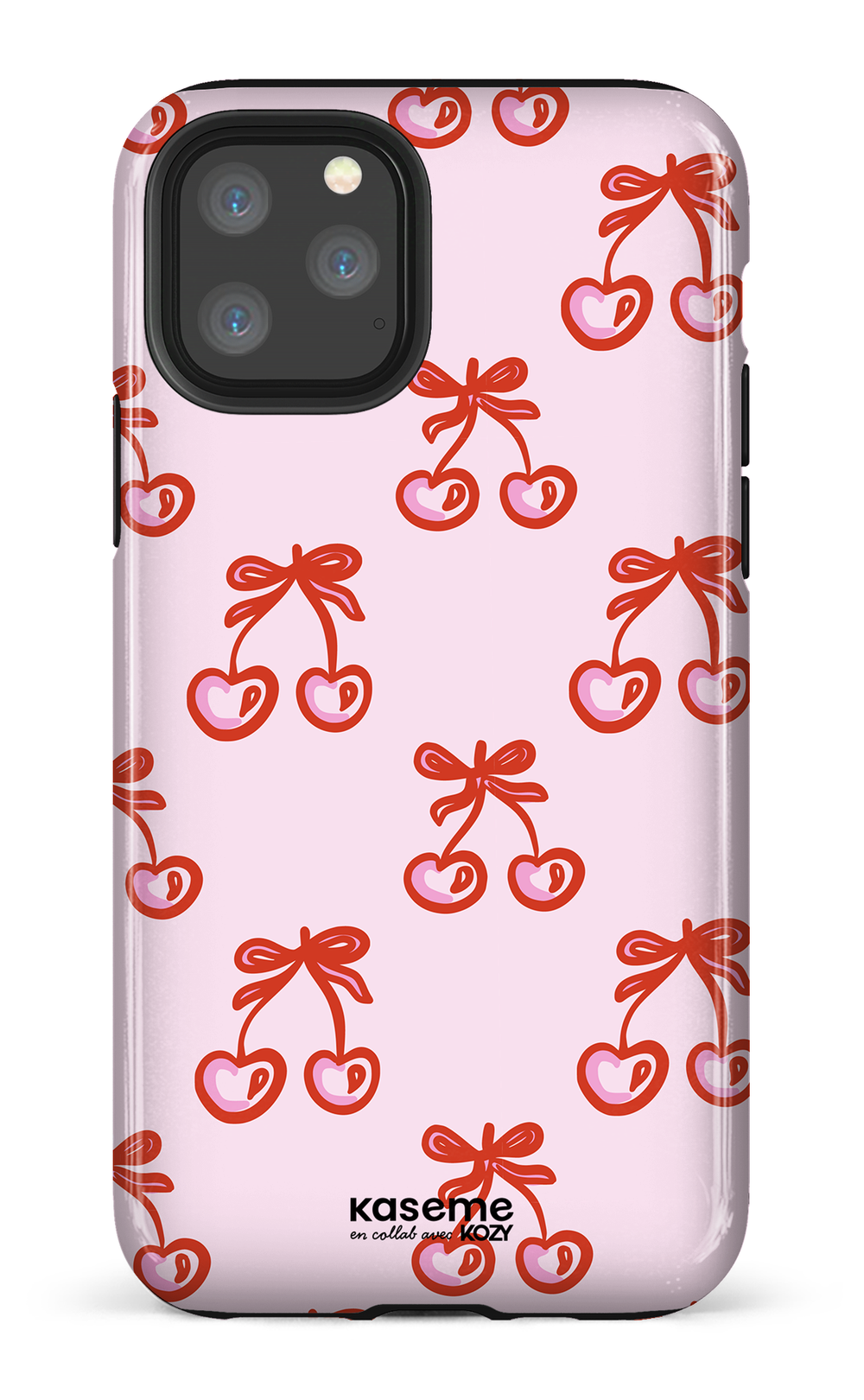 Étui impact pour cellulaire - Cerises bouclées