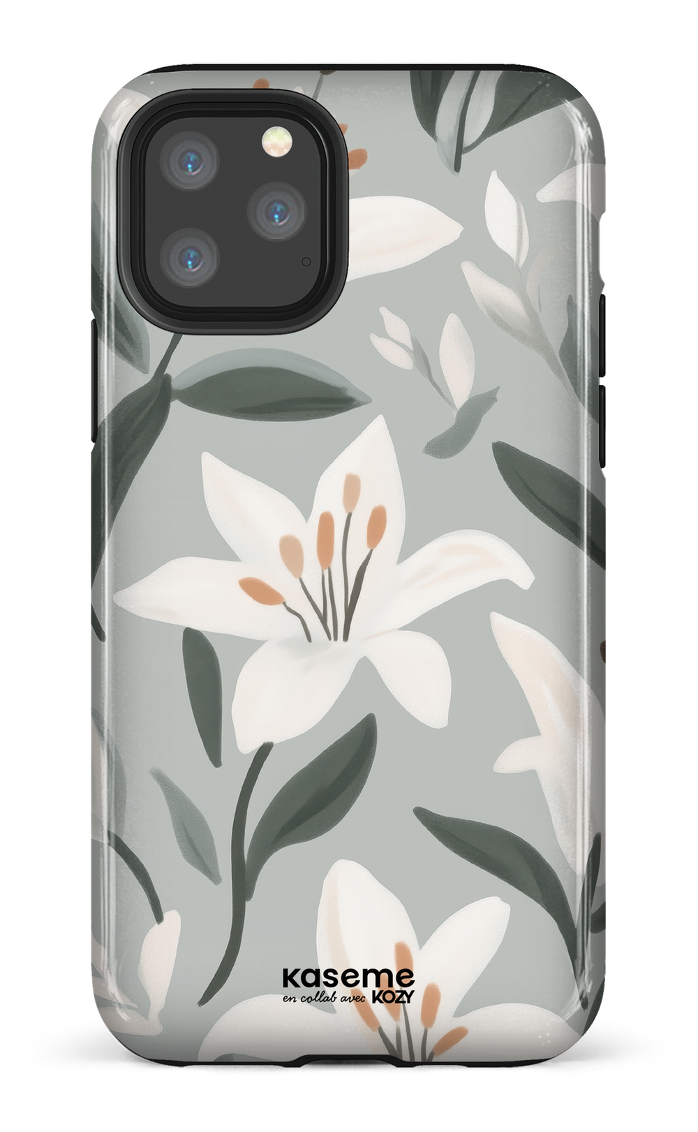 Étui impact pour cellulaire - La danse des lys bleu