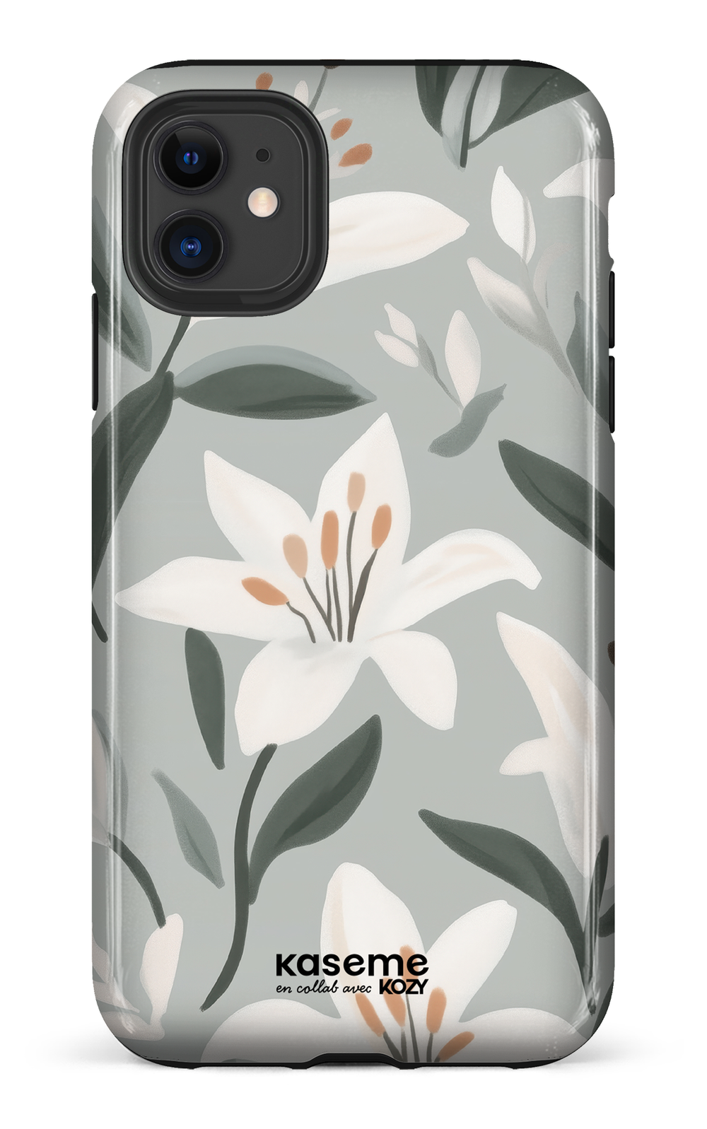 Étui impact pour cellulaire - La danse des lys bleu