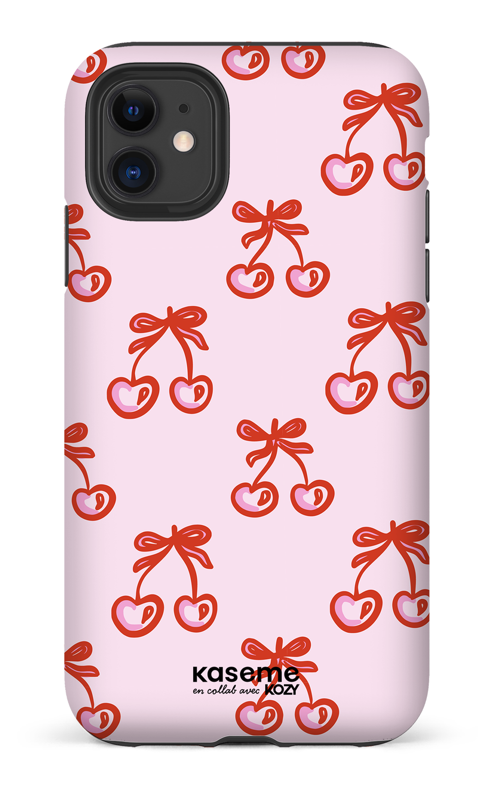 Étui impact pour cellulaire - Cerises bouclées