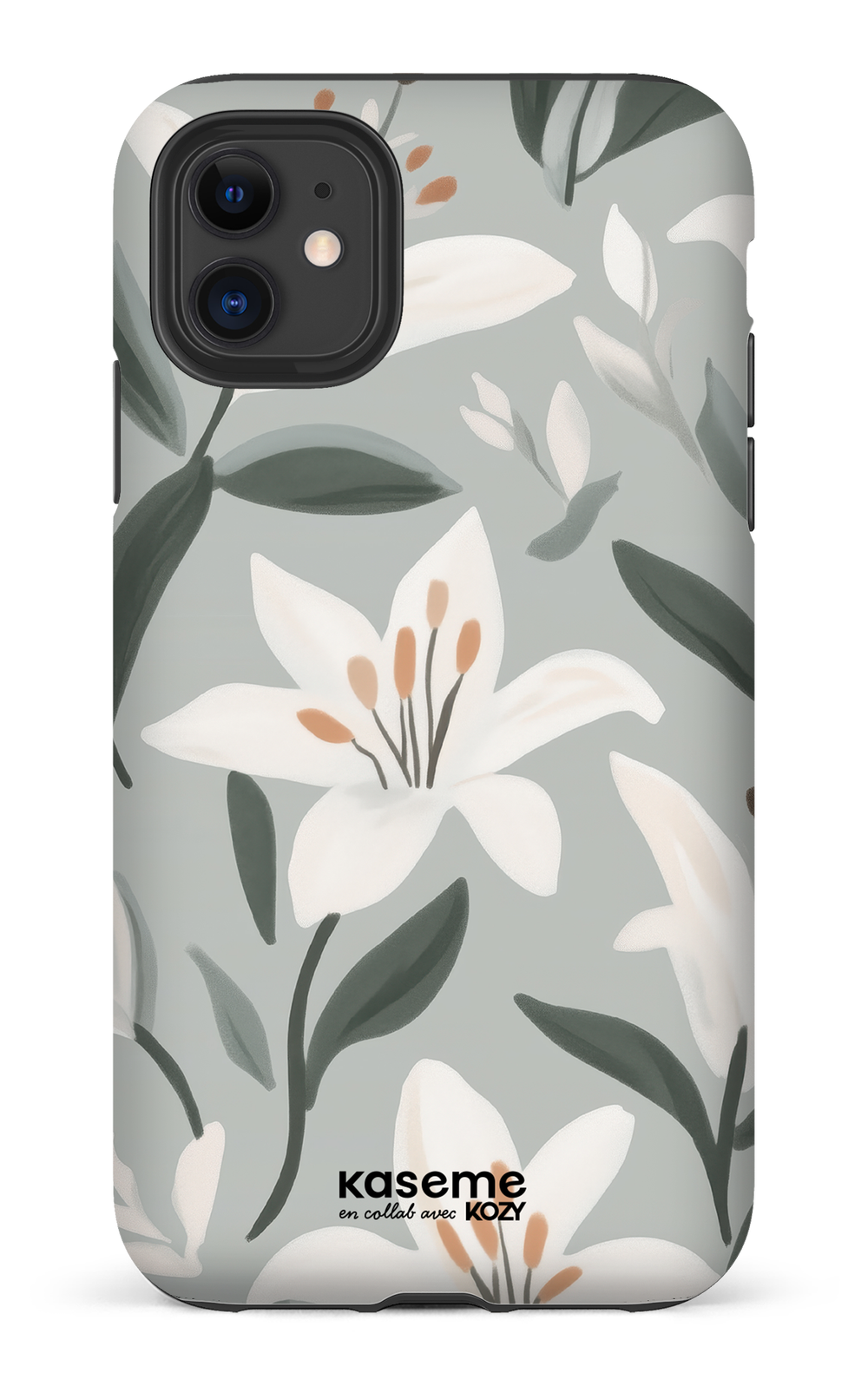 Étui impact pour cellulaire - La danse des lys bleu