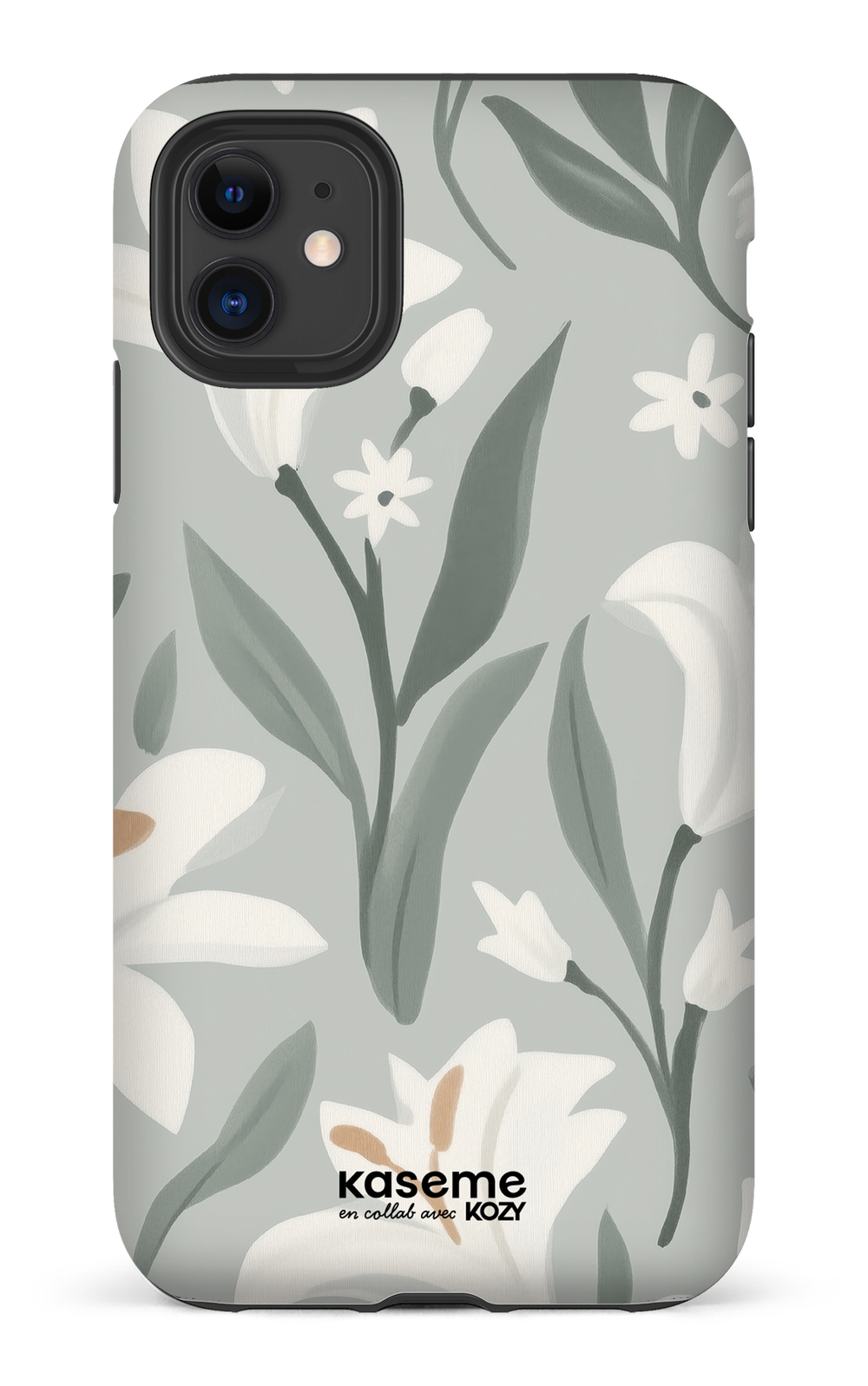 Étui impact pour cellulaire - La danse des lys sauge
