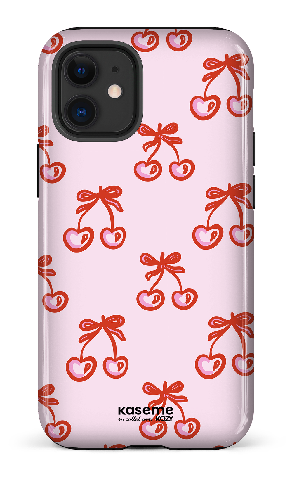 Étui impact pour cellulaire - Cerises bouclées