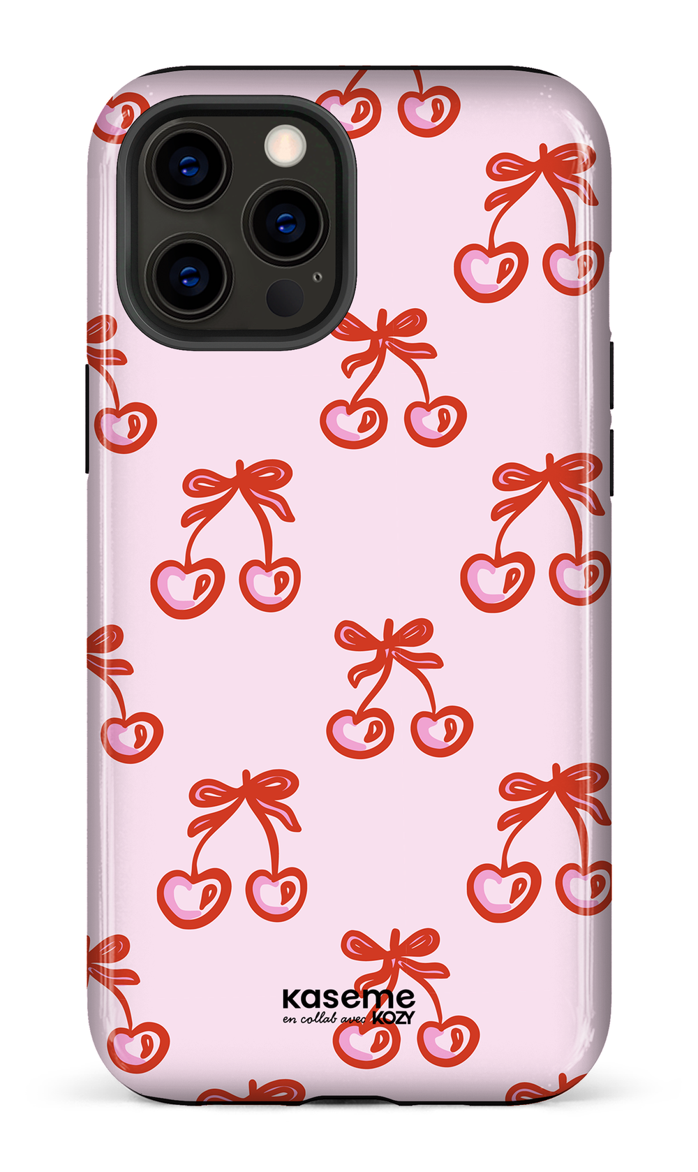 Étui impact pour cellulaire - Cerises bouclées