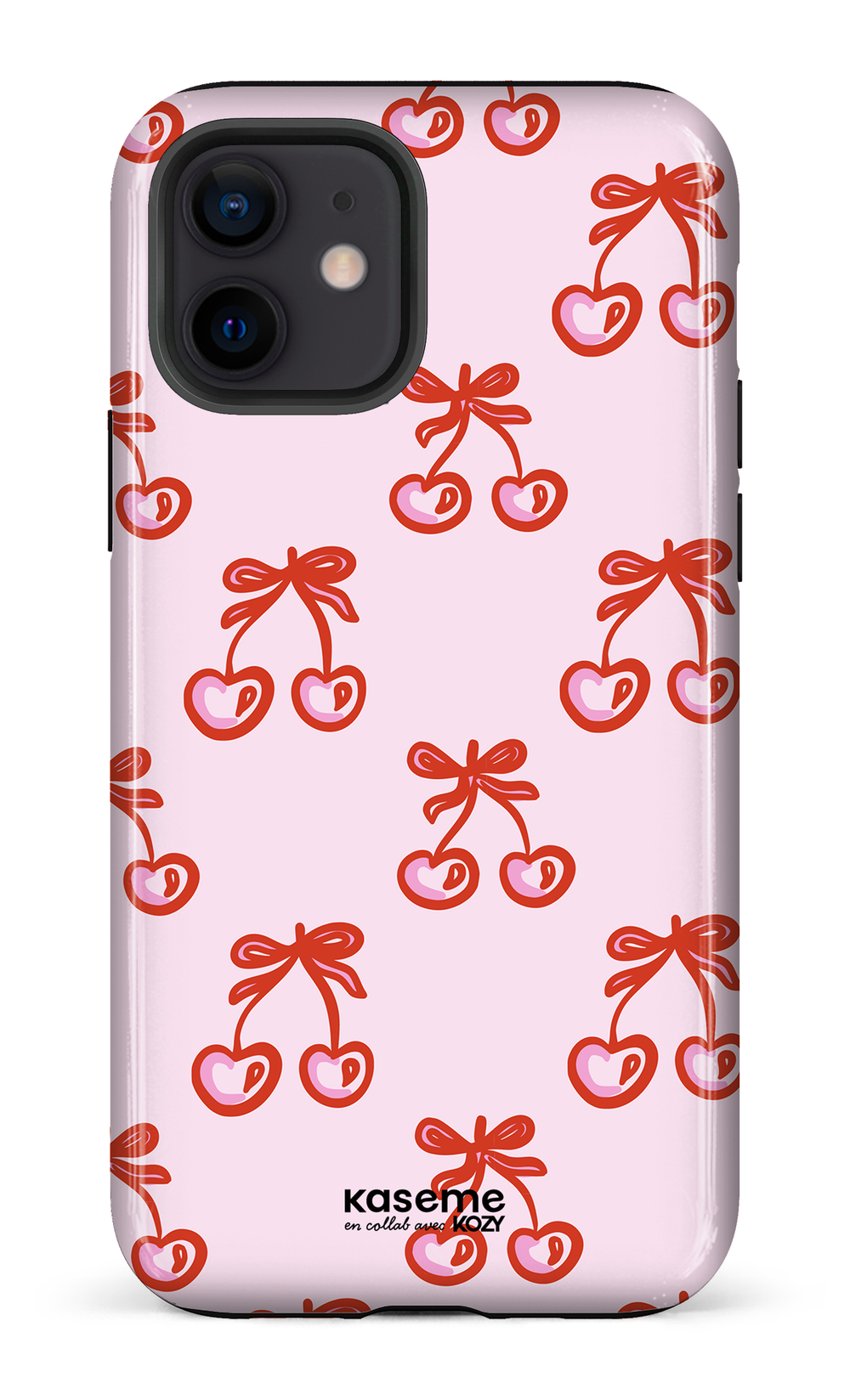 Étui impact pour cellulaire - Cerises bouclées