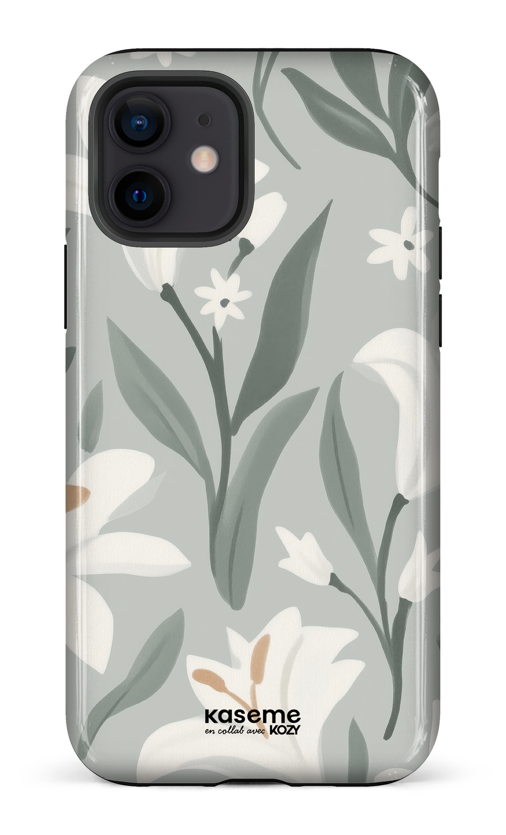 Étui impact pour cellulaire - La danse des lys sauge