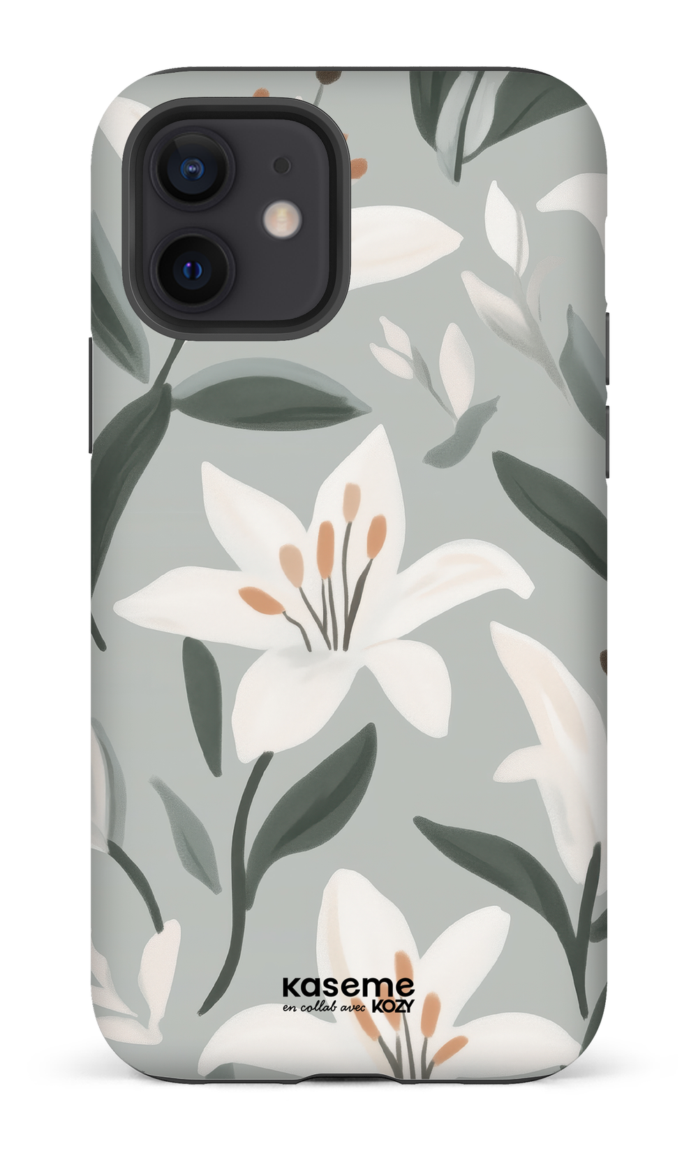 Étui impact pour cellulaire - La danse des lys bleu