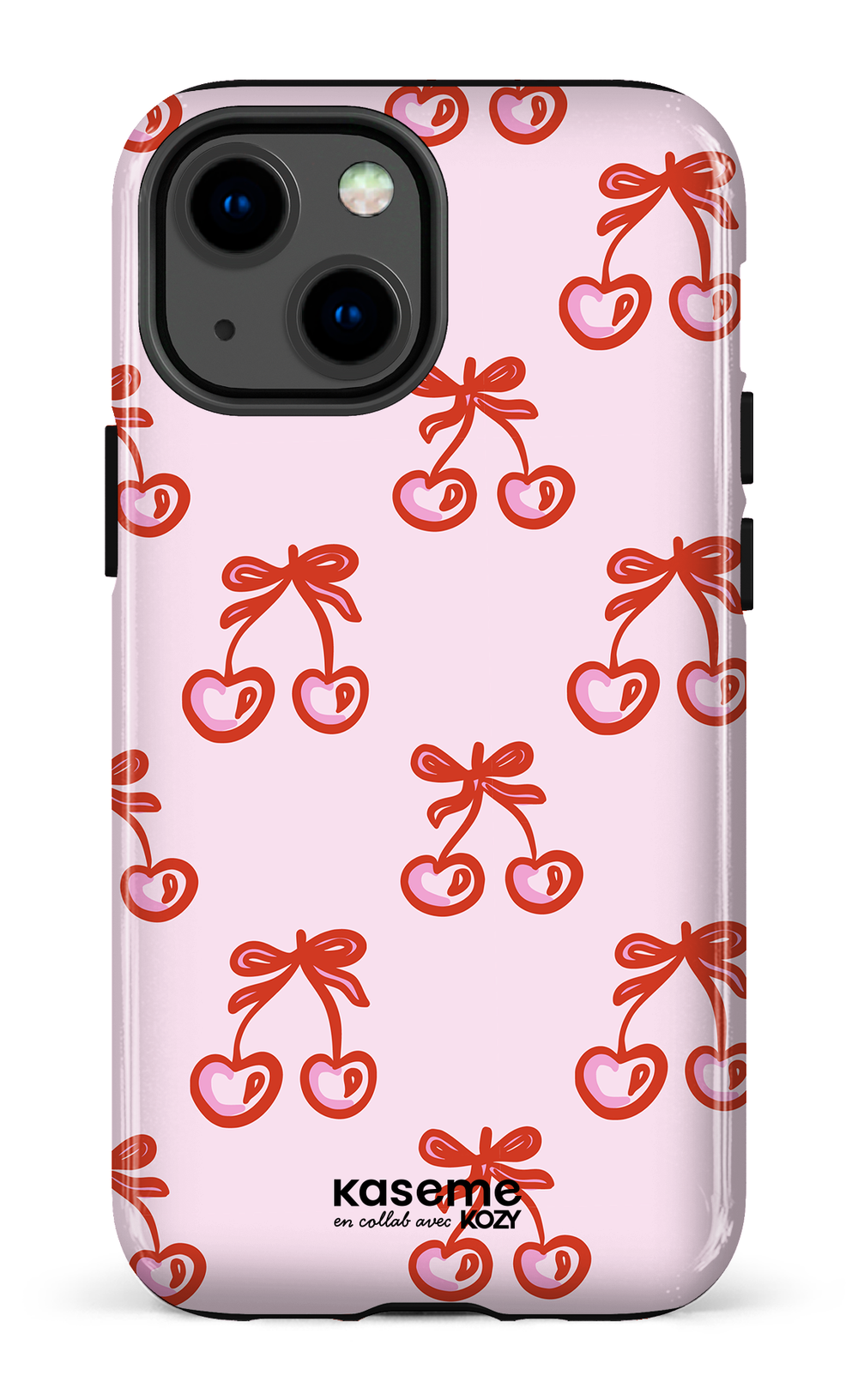 Étui impact pour cellulaire - Cerises bouclées