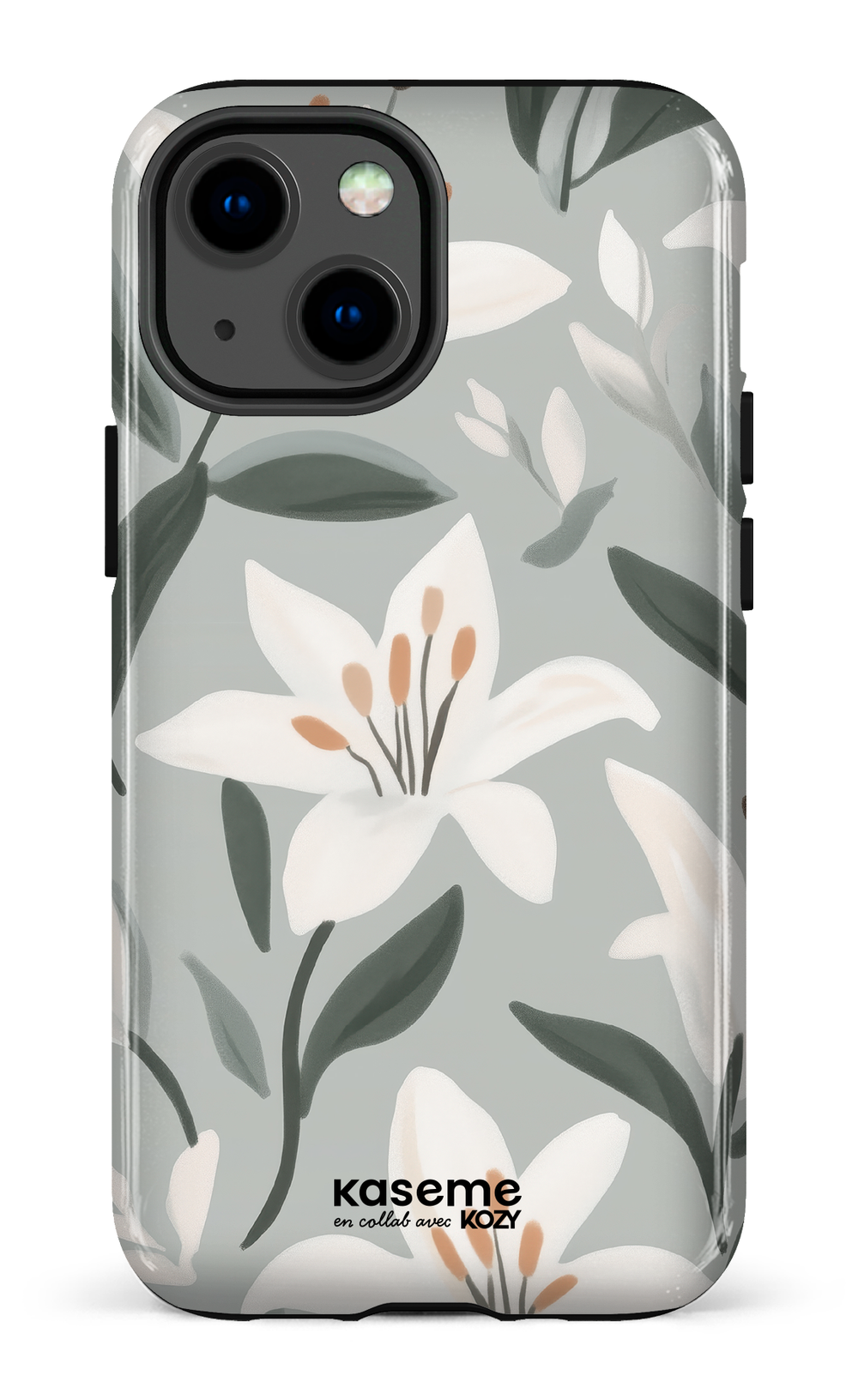 Étui impact pour cellulaire - La danse des lys bleu